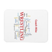 個人化しま、コーチを感謝していしています単語の苦闘します マグネット (横)