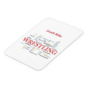 個人化しま、コーチを感謝していしています単語の苦闘します マグネット (左側)