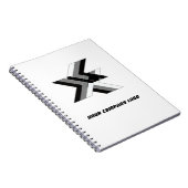 個人化なるあなたの会社のロゴ ノートブック (右側)