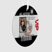 個人化なるあなた自身のVIPのパス8の方法を作成して下さい オーナメント (正面)