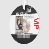 個人化なるあなた自身のVIPのパス8の方法を作成して下さい オーナメント (正面)