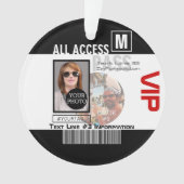 個人化なるあなた自身のVIPのパス8の方法を作成して下さい オーナメント (正面)