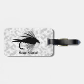 個人化なるべきはえの魚釣りの魅惑 ラゲッジタグ (裏面横)