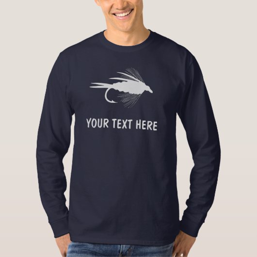 個人化なるべきはえの魚釣りの魅惑 Tシャツ (正面)