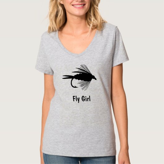 個人化なるべきはえの魚釣りの魅惑 Tシャツ (正面)