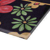個人化なるべきカスタムで鮮やかでカラフルな花 カッティングボード (角)