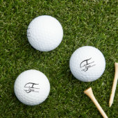 個人可スタイリッシュ能な名前を持つモノグラム文字 ゴルフボール (インサイチュ 芝生)