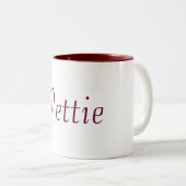 個人名のコーヒー・マグ(Vettie) ツートーンマグカップ (正面右)