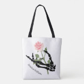 個人名スカル手フローラ トートバッグ (裏面)