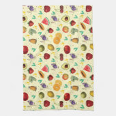個人名トロピカルフルーツと野菜 キッチンタオル (縦)