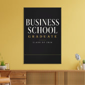 個人名入りビジネス卒業生2026 名前アート キャンバスプリント (インサイチュ (リビング))