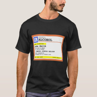 個人名入り処方アルコール ジョークTシャツ Tシャツ