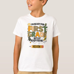 個人名入り 小学校1年生準備OK Tシャツ
