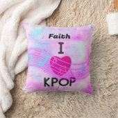 個人名入り I Love K-pop クッション (ブランケット)