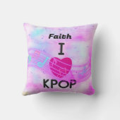 個人名入り I Love K-pop クッション (裏面)