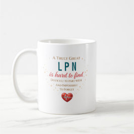個人名入りLPN看護師感謝の引用 コーヒーマグカップ