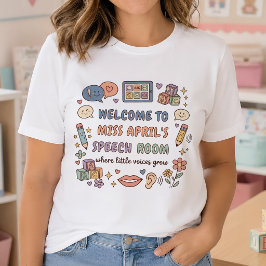 個人名入りSLPスピーチルーム先生 Tシャツ