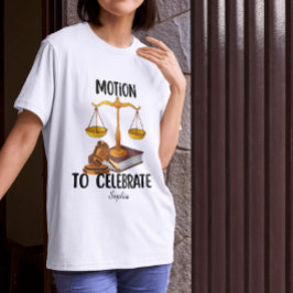 個人名入れの面白い法科大学院卒業生 Tシャツ