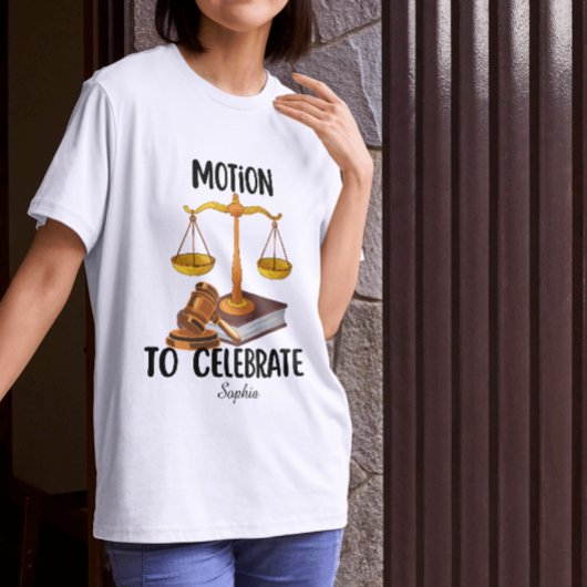 個人名入れの面白い法科大学院卒業生 Tシャツ
