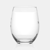 個人名入れ教師グッズ I Teach. I Wine. I Repeat. ステムなしワイングラス (左)