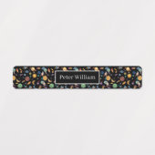 個人名宇宙飛行士惑星宇宙バックスクール ラベル (デザイン1)