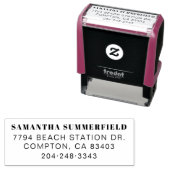 個人名宛先 現代のタイポグラフィ セルフインキングスタンプ (インサイチュ)