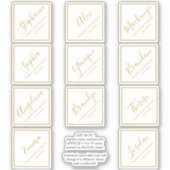 個人名広場パーティーの好意ボックス シール (正面)