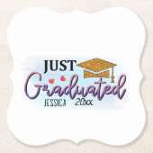 個人名2023年卒業 ペーパーコースター (正面)