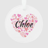 個人名(ハート) オーナメント (裏面)
