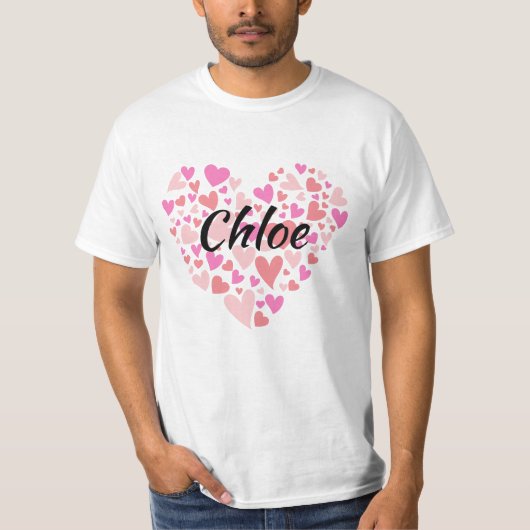 個人名(ハート) Tシャツ (正面)