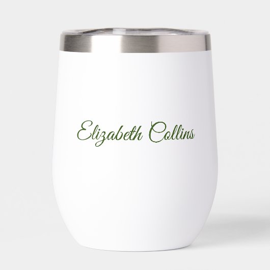 個人名、紙クイル花11oz白 (背面)