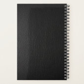 個人向け文房具・ブラックレザー202x週 プランナー手帳 (裏面)