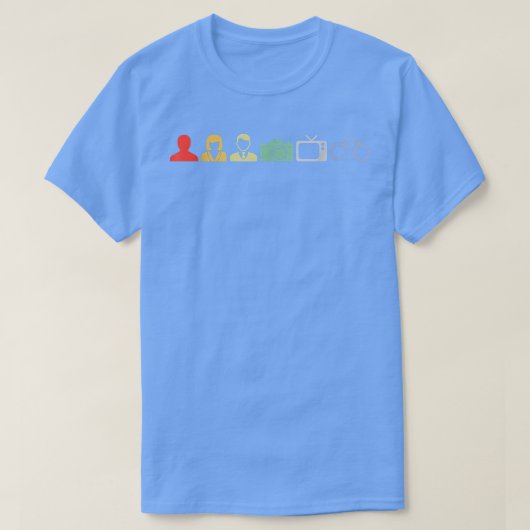 個人女性男性カメラテレビ刑務所 Tシャツ (デザイン正面)