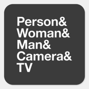 個人女性男性カメラテレビ大統領の認知 スクエアシール
