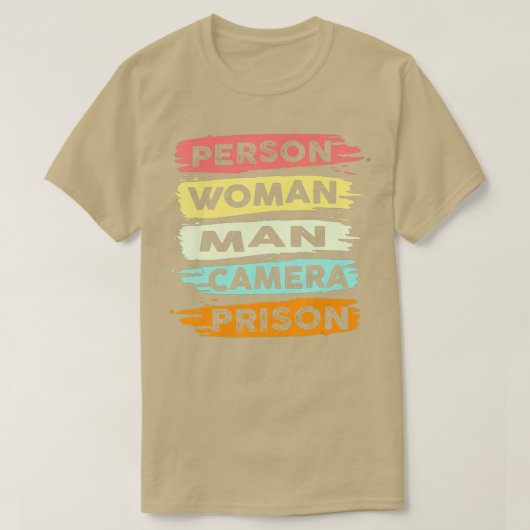 個人女性男性カメラ刑務所 – 19 Tシャツ (デザイン正面)