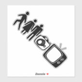 個人女性男性カメラTV シール (シート)