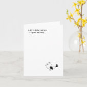 個人小鳥カード、誕生日カード カード (黄色い花)