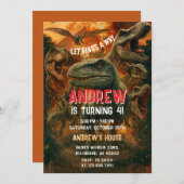 個人恐竜Tレックス 招待状 (正面/裏面)