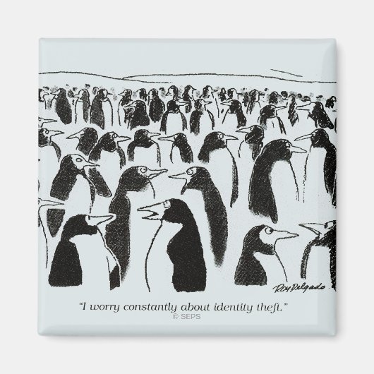 個人情報の盗難 マグネット (正面)