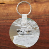 個人情報 |平和なビーチ キーホルダー (正面)