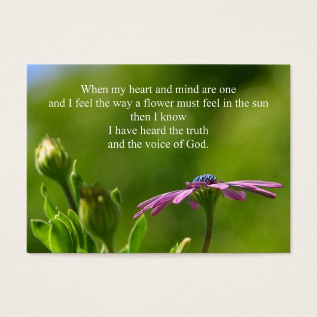 個人感動的カード (正面)