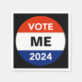 個人投票2024年大統領の選挙運動 スタンダードカクテルナプキン (正面)