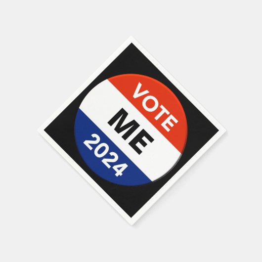 個人投票2024年大統領の選挙運動 スタンダードカクテルナプキン (角)