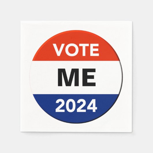 個人投票2024年大統領の選挙運動 スタンダードカクテルナプキン (正面)