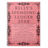 個人支出元帳予算エレガントノートブック ノートブック (正面)