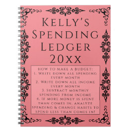 個人支出元帳予算エレガントノートブック ノートブック