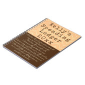 個人支出元帳年間簿記ノート ノートブック (左側)