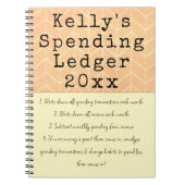 個人支出元帳(年次簿記) ノートブック (正面)