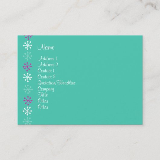 個人支援 名刺 (正面)