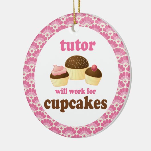 個人教師のギフトのオーナメント セラミックオーナメント (左)